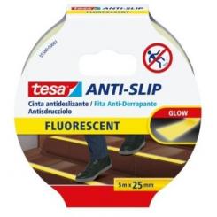 Tesa Cinta Antideslizante Adhesiva 5x25mm Fluorescente Amarillo