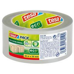TESA Cinta de embalaje precinto ECO & ULTRA STRONG PET, 66m x 50mm