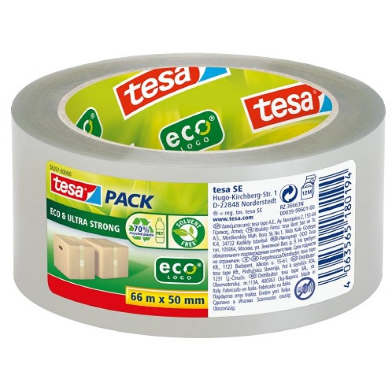 tesa-cinta-de-embalaje-precinto-eco-&-ultra-strong-pet-66m-x-50mm