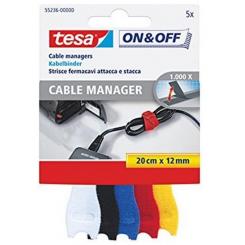 TESA On & Off presilla Negro, Azul, Rojo, Blanco, Amarillo 5 pieza(s)