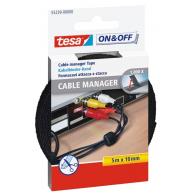TESA Organizador de cables ON & OFF, 10mm x 500cm