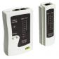 TESTER comprobador WP PARA CABLE RJ11 RJ12 RJ45 BNC INCLUYE ESTUCHE DE CUERO