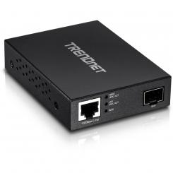 Trendnet TFC-PGSFP convertidor de medio 2000 Mbit/s Negro