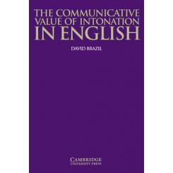 The Communicative Value of Intonation in English Book CAMBRIDGE