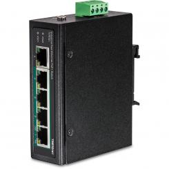 Trendnet TI-PE50 switch No administrado Fast Ethernet (10/100) Energía sobre Ethernet (PoE) Negro