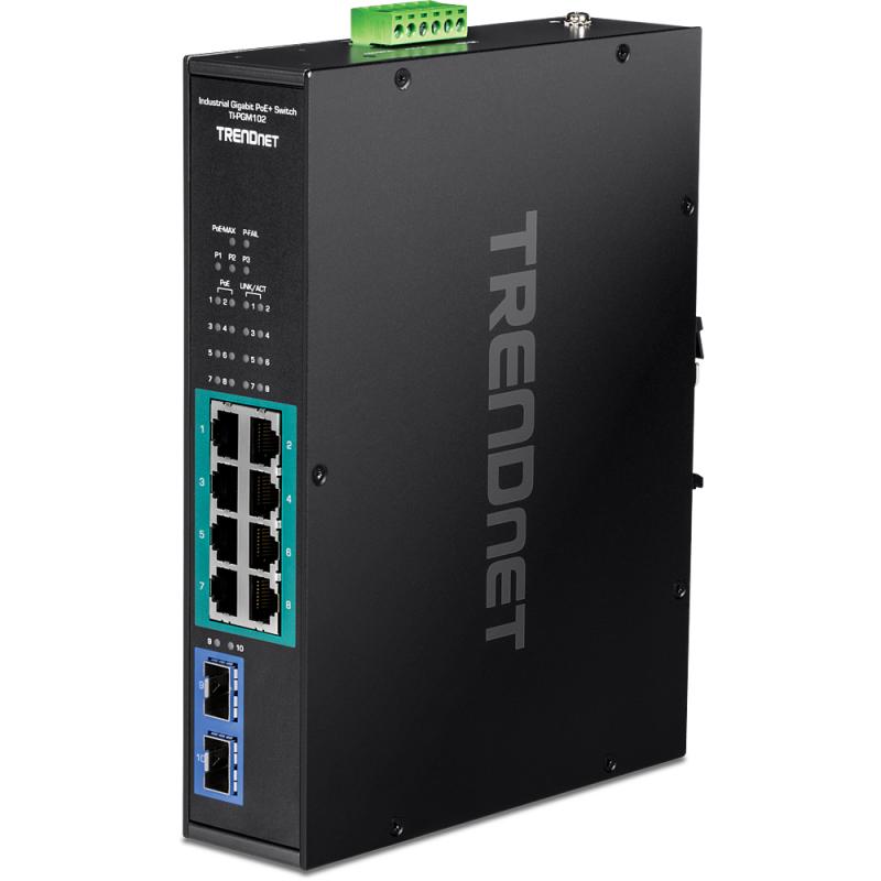 ti-pgm102-switch-gigabit-ethernet-10-100-1000-energia-sobre-ethernet-poe-negro