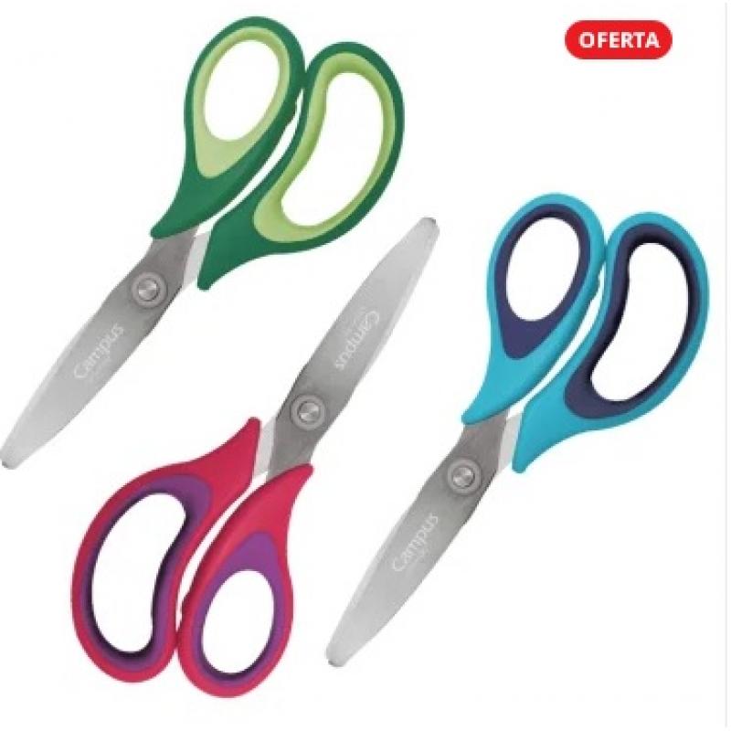 tijera-campus-university-curve-145mm-blister-1-ud-colores-surtidos