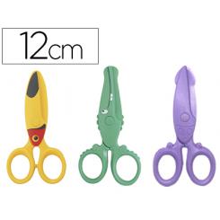 Tijera LIDERPAPEL 12cm corta papel y carton unidad