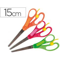 Tijera LIDERPAPEL 15 cm con resorte para facilitar el corte unidad