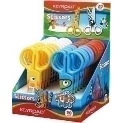 Tijera Escolar Keyroad Infantil (Cuchillas De Plastico) Surtido Expositor De 20