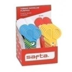 Tijeras Escolares Safta Plastico Surtido Expositor De 20