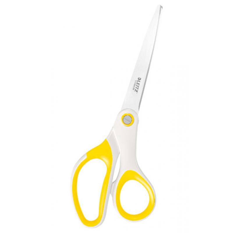Tijeras LEITZ WOW ( blíster ) Titanium, 205mm, amarillo