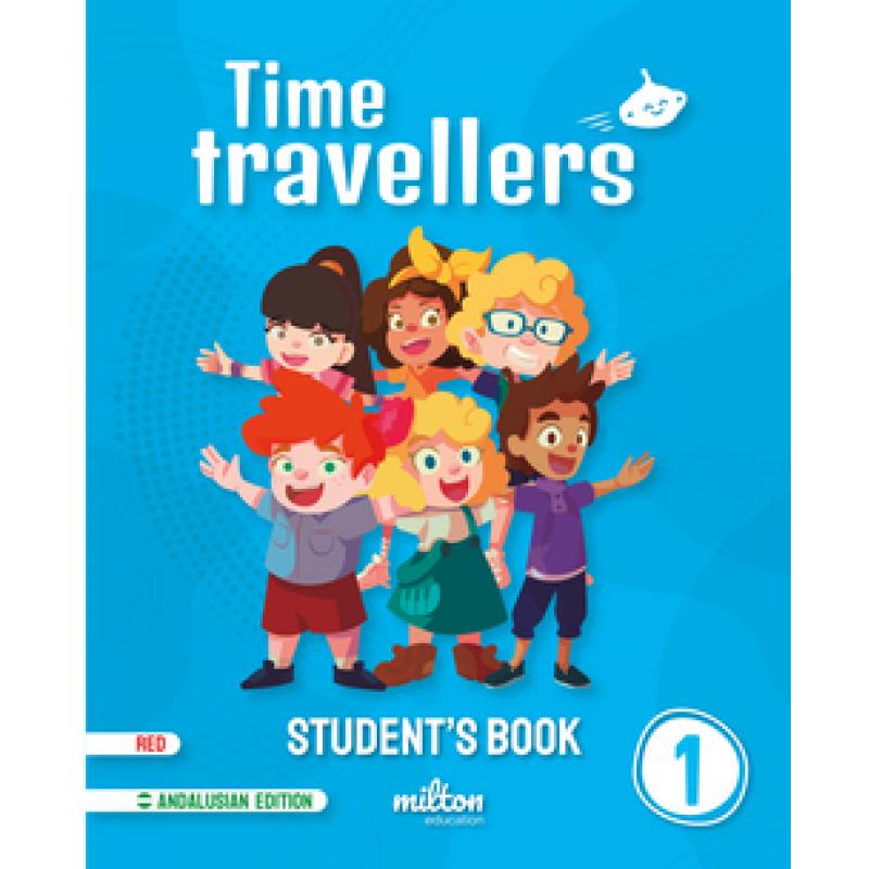 time-travellers-1-red-students-book-english-1-primaria-and-milton