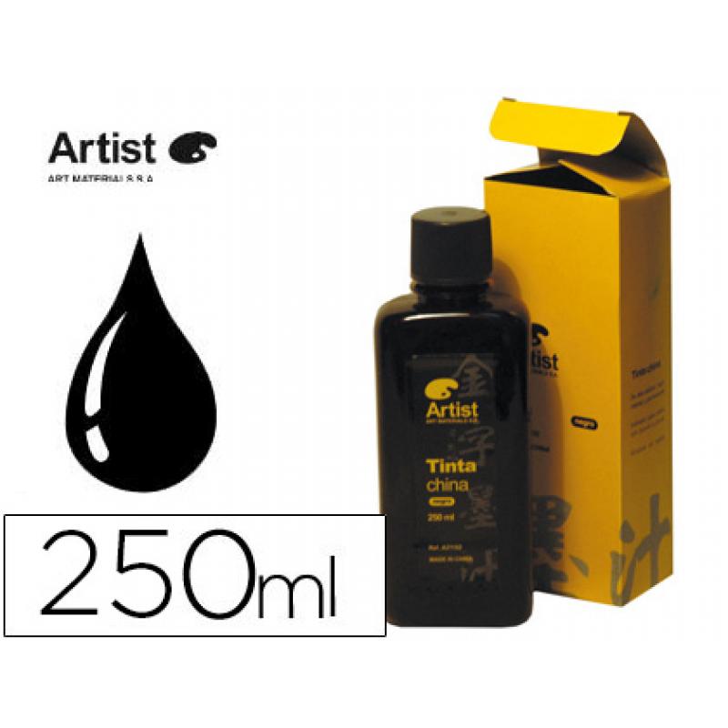 tinta-china-artist-negra-frasco-250-ml