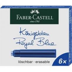 Tinta Estilog.FABER-CASTELL Caja 6 Cart.Azul