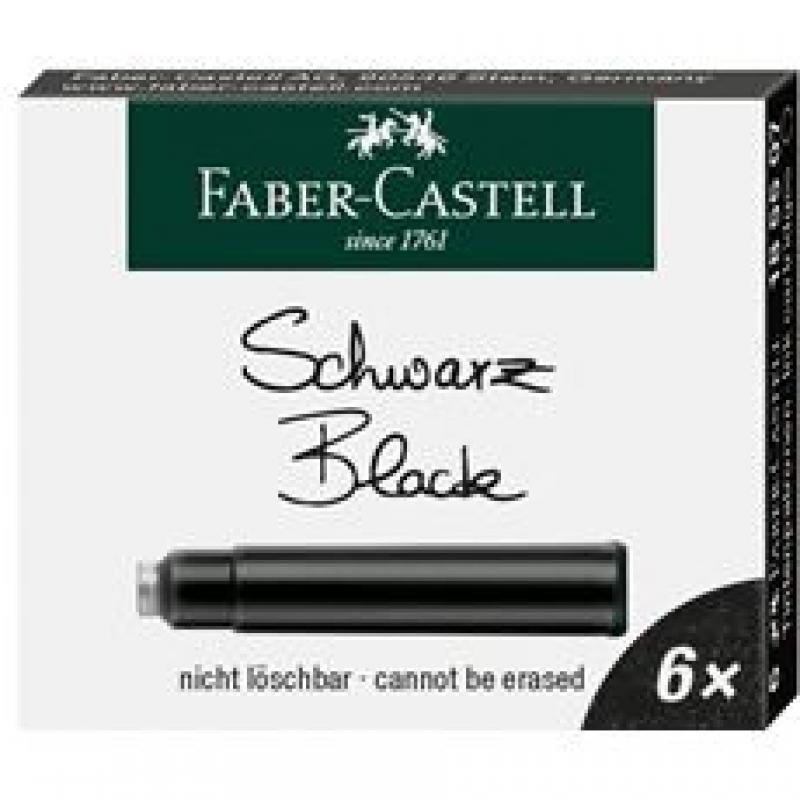 tinta-estilogfaber-castell-caja-6-cartnegro
