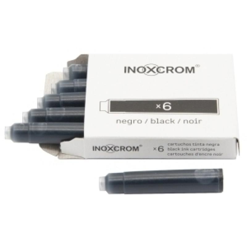tinta-estilografica-inoxcrom-caja-6-cartuchos-negro