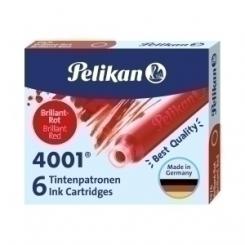 Tinta Estilografica Pelikan Caja 6 Cartuchos Tp/6 Rojo