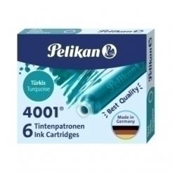 Tinta Estilografica Pelikan Caja 6 Cartuchos Tp/6 Turquesa