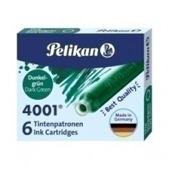 Tinta Estilografica Pelikan Caja 6 Cartuchos Tp/6 Verde