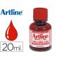 Tinta rotulador ARTLINE esk-20 rojo bote 20 cc sin xileno