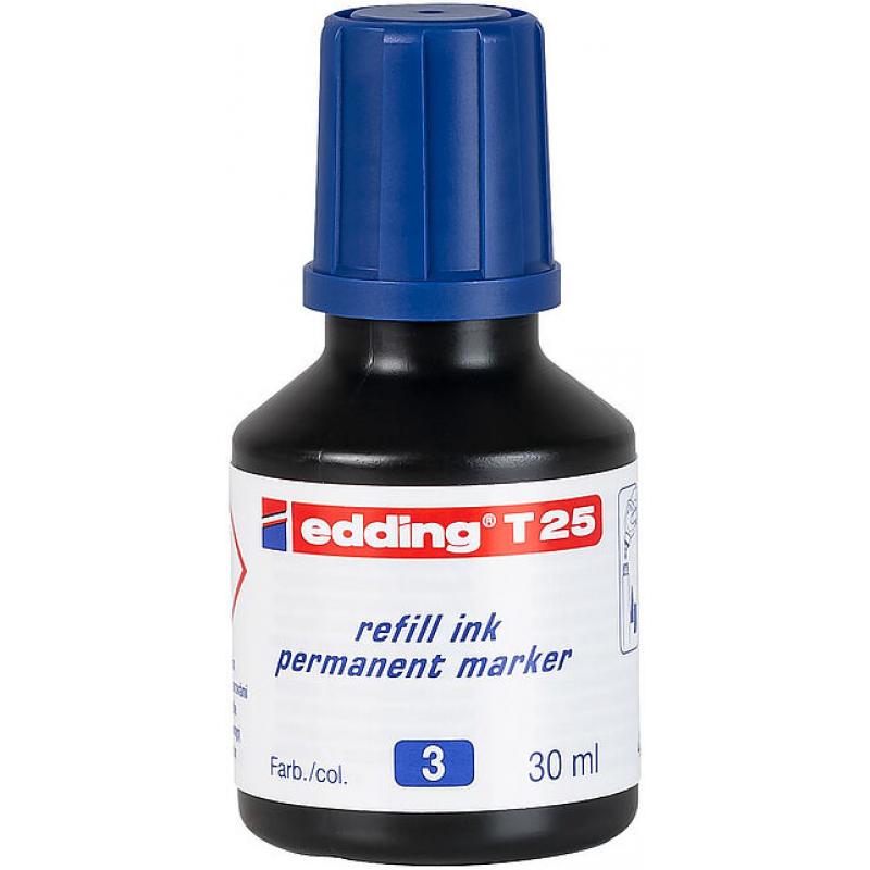 Tinta Rotulador Edding Frasco 30 Ml. T25 Azul