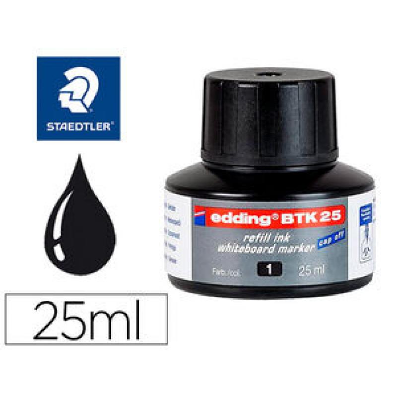 Tinta Rotulador Edding Frasco 30 Ml. T25 Negro