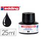 Tintero con 25 ml. Para rellenar marcadores edding para pizarra blanca . Con sistema de recarga capilar. Color negro
