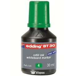 Tintero con 30 ml. Para rellenar marcadores Edding para pizarra blanca. Color verde.