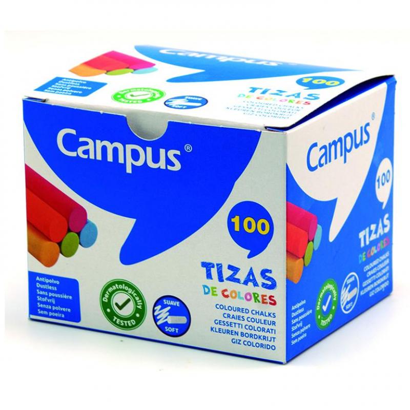 tizas-campus-colores-caja-100ud