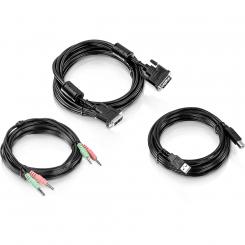 TK-CD15 cable para video, teclado y ratón (kvm) Negro 4,5 m