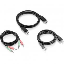TK-CP06 cable para video, teclado y ratón (kvm) Negro 1,83 m