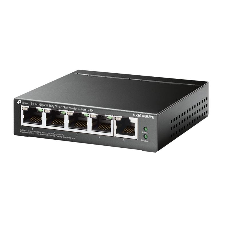 tl-sg105mpe-switch-l2-gigabit-ethernet-10-100-1000-energia-sobre-ethernet-poe-negro