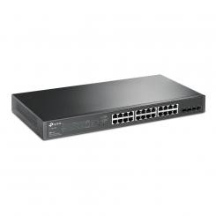 TP-Link TL-SG2428P switch Gestionado L2/L2+ Gigabit Ethernet (10/100/1000) Energía sobre Ethernet (PoE) 1U Negro