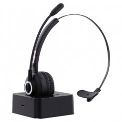 TnB ACTIV 300M Auriculares Inalámbrico Diadema Oficina/Centro de llamadas Bluetooth Base de carga Negro