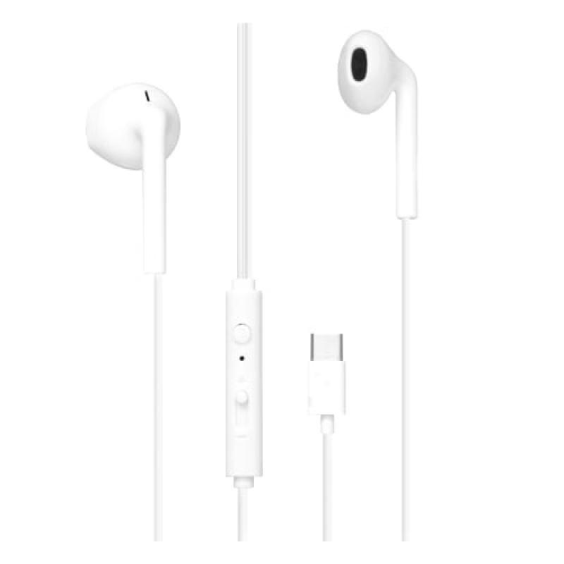 tnb-c-buds-auriculares-alambrico-dentro-de-oido-llamadas-musica-usb-tipo-c-blanco