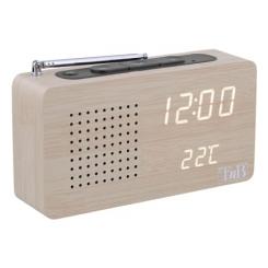 TnB CLOCKFMWD radio Reloj Digital Madera