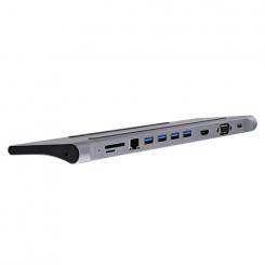 TnB DOCKUSBC11 base para portátil y replicador de puertos Alámbrico USB 3.2 Gen 1 (3.1 Gen 1) Type-C Plata