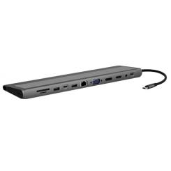 TnB DSMST12V2 hub de interfaz USB Tipo C 5000 Mbit/s Aluminio