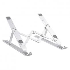 TnB iClick Notebook Aluminium Stand Soporte para ordenador portátil y tableta Plata 43,2 cm (17