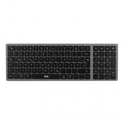 TnB iClick Teclado Bluetooth Recargable Inalámbrico Ultra Fino Color Gris