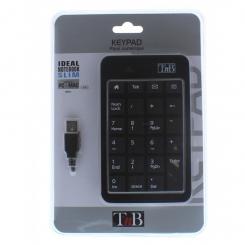 TnB MPV1 teclado numérico Portátil USB Negro