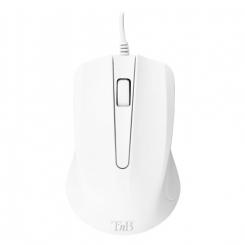 TnB MSHARKWH ratón Universal Ambidextro USB tipo A Óptico 1000 DPI
