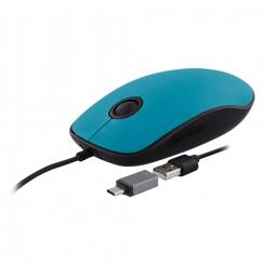 TnB MUSUNSETBL ratón Universal Ambidextro USB Type-A + USB Type-C 1000 DPI