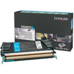 Toner Lexmark C-534 Retornable cian extra alto rendimiento / 7.000 pag