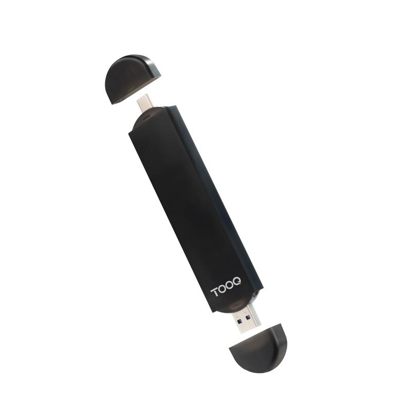 tooq-caja-externa-usb-c-m-usb-a-m-para-ssd-m2-ngff-nvme-negra