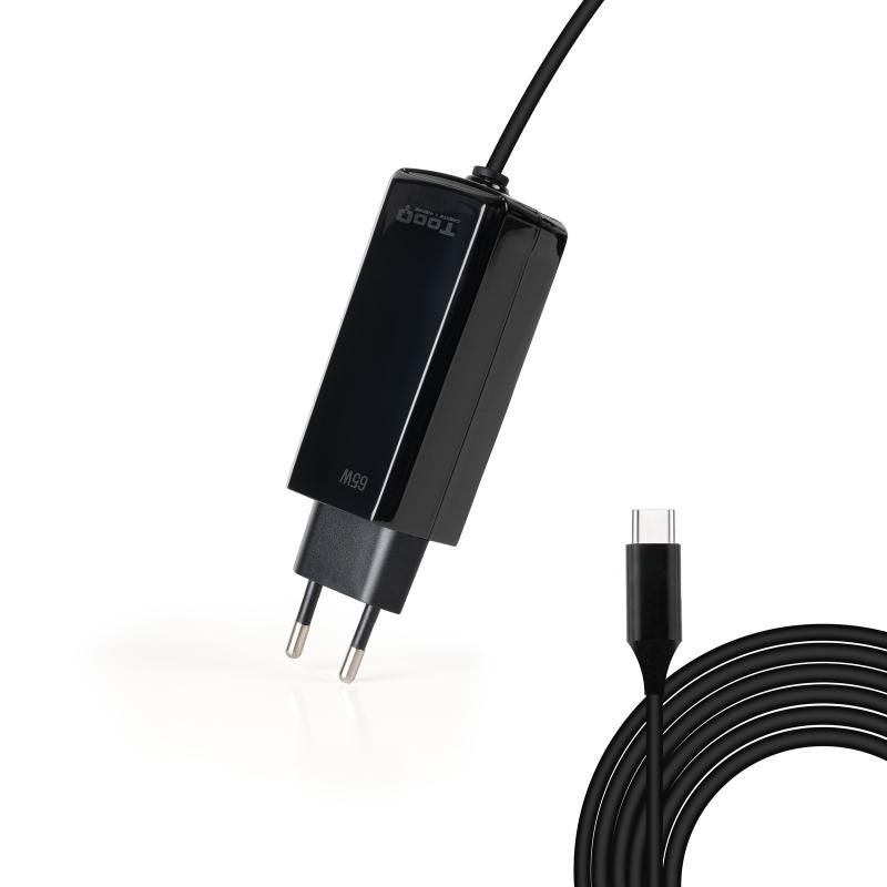 tooq-cargador-de-portatil-gan-usb-c-pd-45w-negro