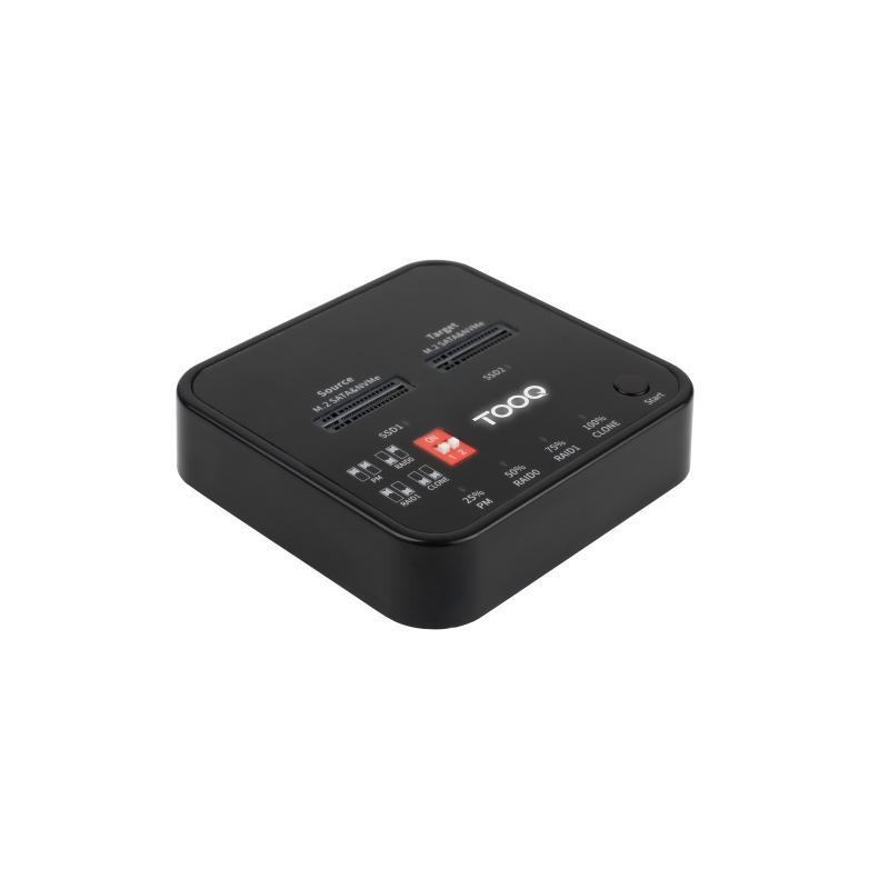 tooq-docking-station-usb-c-32-gen-2-dual-bay-para-ssd-m2-ngff-nvme-clonador-negro