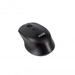 TooQ Ratón inalámbrico, 1600 DPI, 4 Botones, Negro