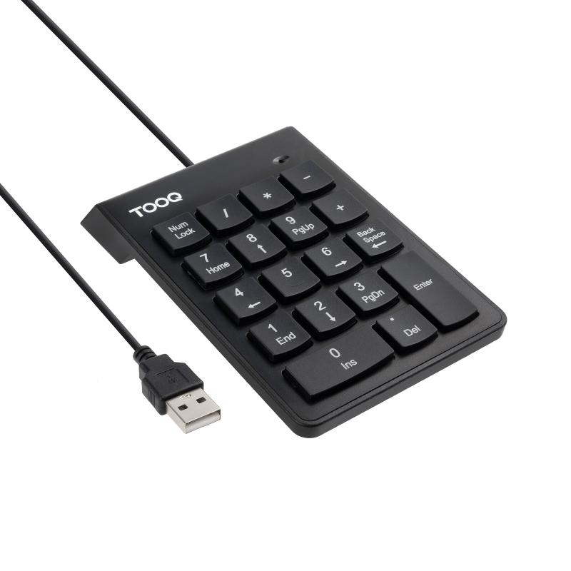 tooq-teclado-numerico-usb-19-teclas-negro